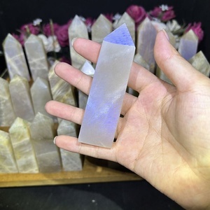 Torres de Piedra Lunar Azul al por Mayor, Piedras Curativas Pulimentadas, Varitas de Piedra Lunar en Venta - Product Image 6