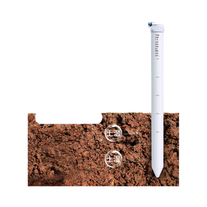 Rohrförmiges Bodenfeuchtemessgerät Überwachungssystem für Gewächshäuser Drahtlose Fernüberwachung Mehrschichtige Temperatur- und Feuchtigkeitsmessung 10cm Messtiefe - Product Image 1