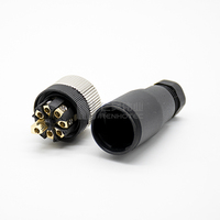 Conectores Hembra M12 de 5 Pines, Cable de Sensor, Conector Circular M8 M12 M16, Impermeable