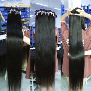 32 34 36 38 40 pollici capelli lisci indiani grezzi, 100% capelli umani trama, Super lungo visone brasiliano fascio di capelli umani - Product Image 2