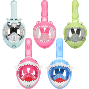 Set gratuito di occhiali da <span class=keywords><strong>nuoto</strong></span> per bambini e maschere da sub a pieno facciale per attrezzatura subacquea impermeabile per immersioni in <span class=keywords><strong>mare</strong></span> e Snorkeling - Product Image 5