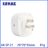 Prise intelligente WiFi SZOMK Tuya pour maison connectée, prise sans fil CN, moniteur d'énergie, minuterie, prise PC, boîtier de prise