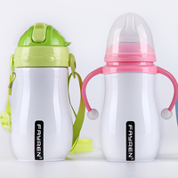 FAYREN Biberon de lait isolé portable en acier inoxydable pour bébé