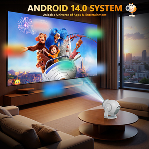 EU Topleo Mini <b>Projector</b> Hy300 Pro Projecteur Short Throw 4k Home Screen Video LCD <b>Android</b> Smart Hy300 Portable <b>Projectors</b> - Product Image 3