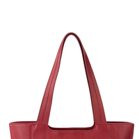 Sac fourre-tout en cuir véritable de couleur unie, design tendance, fabriqué en usine, léger avec poignée confortable