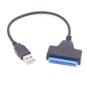 USB 2.0至SATA 2.5 "SSD硬盘外置硬盘适配器电缆USB 2.0 SATA III硬盘适配器电缆