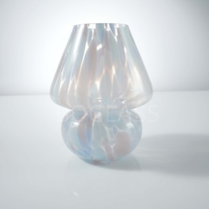 Bo-Glass tùy chỉnh hiện đại cạnh giường ngủ Đèn bàn phong cách Hậu hiện đại nấm đầu giường Đèn bàn hình bầu dục Kính Chụp đèn - Product Image 1