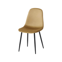Chaise de salle à manger Titan Modern Cherner en gros, couleur bois naturel, pieds en métal, ergonomique, durable, pour la maison, le bureau, l'hôtel