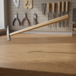 Marteau à ciseaux professionnel pour bijoutiers, pour la fabrication de bijoux, le façonnage des métaux, la texturation, le rivetage et les travaux de réparation | GS968A - Product Image 2