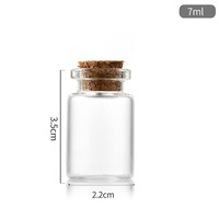 Flacons en verre transparent Empoty de 22 mm avec couvercle en bois pour emballage alimentaire, petites bouteilles flottantes, 5 ml, 10 ml, 15 ml, 20 ml, 30 ml, avec bouchon en liège, 100 pièces