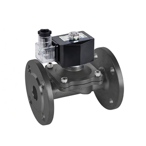 Vanne solénoïde à diaphragme COVNA 2W-F DN150 6 pouces 24V normalement fermée en acier inoxydable avec bride pour gaz et liquides - Product Image 3