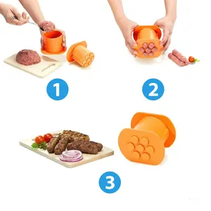 Máquina para Hacer Hot Dogs, Gadget de Cocina Doméstico, Extrusor Creativo de Tiras de Carne, Moldeador Rápido de Pasta y Albóndigas, Herramientas de Cocina DIY - Product Image 5