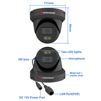 Fabricant de caméras de vidéosurveillance OEM ODM, caméra de sécurité intelligente 8MP 4K avec détection humaine IA, PoE, caméra tourelle extérieure/intérieure, IP couleur intégrale