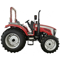 Tracteur agricole certifié CE ISO, 100 CV, 4 roues motrices, moteur YTO, embrayage à double étage, boîte de vitesses 12+12, pompe à engrenages