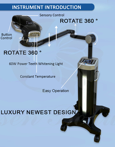 Professionelle Klinik-Salon-Spa-Büro-Nutzung 12-teilige LED Tragbare Zahnaufhellungslampe Mobile Zahnaufhellungsmaschine Mit Rädern - Product Image 4