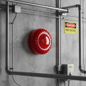 Sirène d'<span class=keywords><strong>alarme</strong></span> <span class=keywords><strong>incendie</strong></span> conventionnelle, klaxon/stroboscope, certifiée CE, matériau ABS, 24VDC, lumière stroboscopique multitonal, <span class=keywords><strong>alarme</strong></span> sonore et <span class=keywords><strong>visuelle</strong></span> - Product Image 2