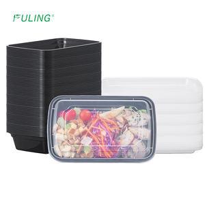 FULING Bols de préparation des repas épais de 38 oz avec couvercles, contenants alimentaires en plastique à emporter, bols à <span class=keywords><strong>poke</strong></span>, salades, soupes, boîtes de préparation des repas à emporter - Product Image 1