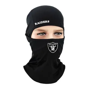 Vente en gros masque de ski logo personnalisé masque facial couverture complète imprimée Ski moto 1 trou NFL pare-vent cagoule