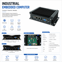 Nueva Mini PC Industrial de 10.ª Generación, Doble LAN, 8 USB, 2 COM, Pantalla Doble, Sin Ventilador, Gráficos Intel UHD, SSD