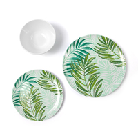 Ensemble de vaisselle pour enfants en mélamine au design personnalisé avec décalcomanie intérieure et extérieure en couleur pour le dîner ou la salade