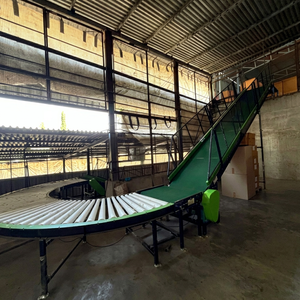 Convoyeur à bande inclinée, largeur 800 mm, bande en caoutchouc, vitesse réglable, durable, pour usage en entrepôt - Product Image 2