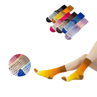 Chaussettes de sport pour hommes - Antidérapantes, imprimées numériquement, respirantes, pour le football et le volley-ball, avec logo personnalisé
