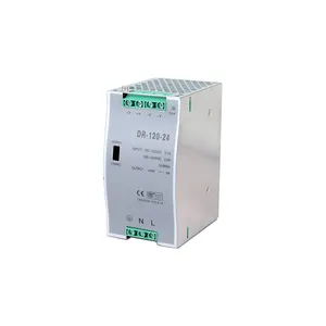 Hord DR-120-24 Din Rail Switching Power Supply Protection Circuit Output Feature Type 24v