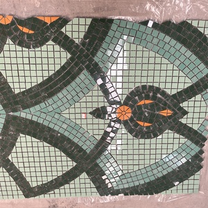 Kích Thước Tùy Chỉnh Nhà Máy Giá Màu Xanh Lá Cây Gạch <span class=keywords><strong>Mosaic</strong></span> Gốm Cho Nhà Bếp Và Phòng Tắm Thiết Kế Tường Gốm <span class=keywords><strong>Mosaic</strong></span> Nghệ Thuật Gạch - Product Image 2
