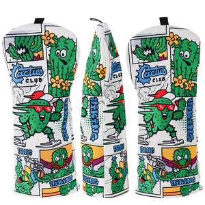 Housse de tête de club de <span class=keywords><strong>golf</strong></span> marron, prix d'usine, accessoires de <span class=keywords><strong>golf</strong></span> en gros, bonhomme de neige, cactus, housse de tête de club de <span class=keywords><strong>golf</strong></span> pour driver - Product Image 6