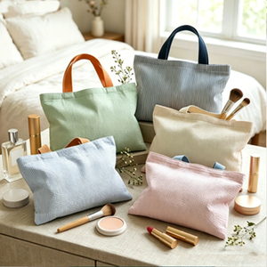 Borse Shopping Personalizzate Ricamate a Righe <span class=keywords><strong>di</strong></span> Grande Capacità, Borsa da Spiaggia e Viaggio per Ragazze, Vendita all'Ingrosso - Product Image 1