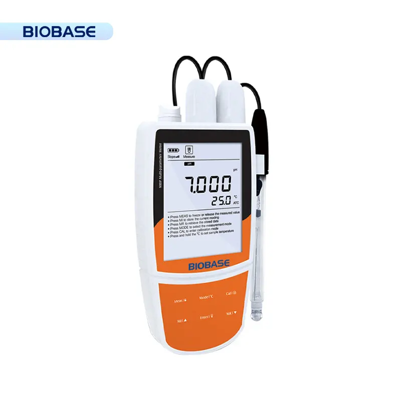 BIOBASE China Medidor de calidad del agua multiparámetro portátil gran oferta Medidor de pH de múltiples rangos de medición para laboratorio