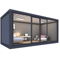 Usine chinoise : Maison conteneur moderne de luxe, modulaire, portable, préfabriquée, démontable, en kit, 2 ou 3 chambres, 20ft 40ft