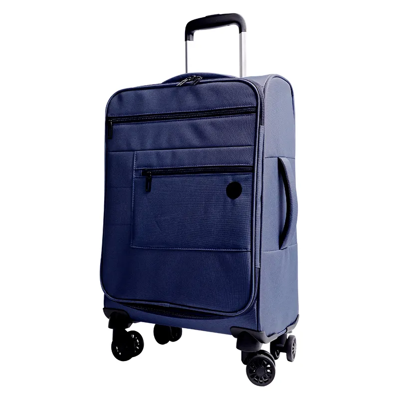 Conjunto de bagagem de viagem em tecido antigo vintage, sacola com trava combinada, malas rolantes com rodas giratórias, 20" 24" 28 polegadas