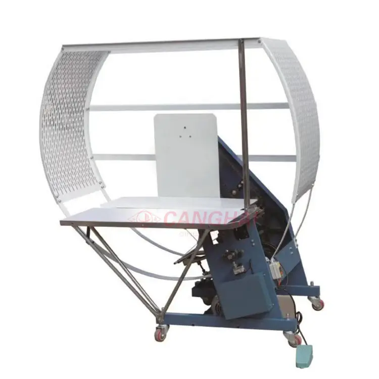 Manual /semi-automatic corrugated carton box packing machine PE strapping machine