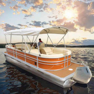 <strong>2025</strong> Kinocean <strong>Custom</strong> 24ft Leisure Pontoon Yacht From China Premium Colors &amp; Logo Options Available - Product Image 1