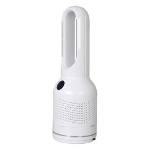 Ventilador de torre sin aspas con motor de corriente continua y cabezal oscilante para uso doméstico en colores dorado, plateado y azul. - Product Image 3