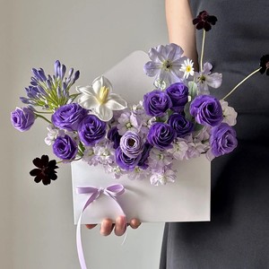Boîte à fleurs en papier kraft pour la fête des mères, boîte à lettres de printemps pour les filles, <span class=keywords><strong>anniversaire</strong></span>, Saint-Valentin, cadeau vide, boîte cadeau en papier - Product Image 6