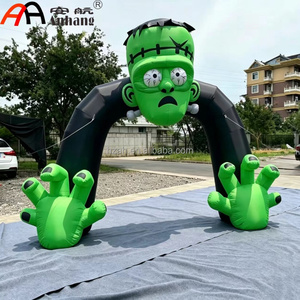 Arco Inflable Gigante con Luces LED de Terror, Calavera, Payaso Malvado, Fantasma, Bruja, Monstruo, Decoración para Fiestas Temáticas de Festival - Product Image 1