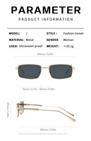 Frame Glasses Fashionable and Versatile Metal Frame Sunglasses Unique Street Photography