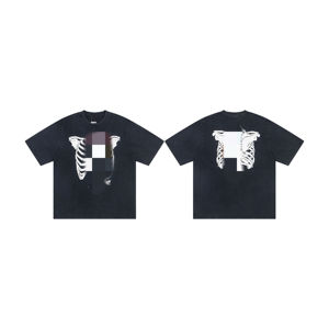 <span class=keywords><strong>T</strong></span>-shirt vintage délavé à l'acide pour hommes en gros - 100 % coton, sérigraphie vierge, style Saimt Michell Vibe American High Street, manches courtes - Product Image 3