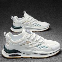 Chaussures de sport pour hommes, nouvelles chaussures d'été en maille respirante, chaussures de sport à semelles épaisses, chaussures de course rembourrées