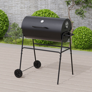 Multi Functional Charcoal BBQ Grill With Smoker Outdoor Patio Grill Portable Windproof Detachable Rustproof - Product Image 2