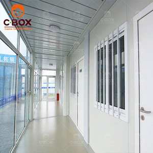 Edificios de Oficinas Móviles Personalizados Cbox, Paredes de Cortina de Vidrio, Campamento de Trabajadores Modular Moderno, Hotel Prefabricado, Casa Contenedor en Paquete Plano - Product Image 3