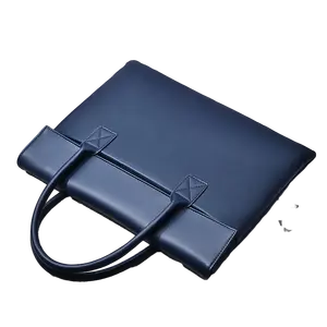 Atacado Couro Personalizado Waterproof Laptop Business Computer Bag Laptop Bags Covers Para Mulheres Homens 14 Polegadas