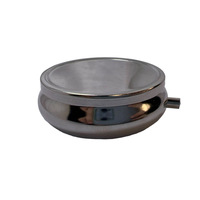 Contenant de baume personnalisé gravé, en alliage de zinc antique moderne, plaqué argent, gaufré, OEM ODM, vide, magnétique, rechargeable, pour parfum solide
