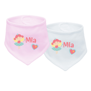 Bavaglino per Bambini / Bavaglino a Triangolo con Nome Piccola Fata - Product Image 4