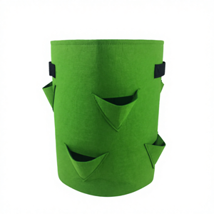 Sac <span class=keywords><strong>de</strong></span> culture en fibre végétale biodégradable pour fraises, résistant et écologique, avec 8 poches, capacité <span class=keywords><strong>de</strong></span> 5 à 7 à 10 gallons, HUICAI HC-PGB-002 - Product Image 4