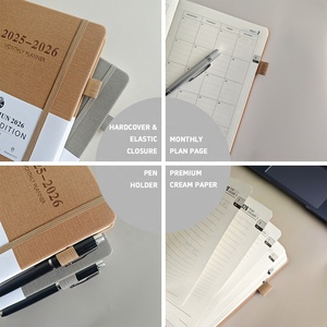 Calander <span class=keywords><strong>2025</strong></span> 2026 Tùy Chỉnh Máy Tính Xách Tay Với Logo Dập Nổi Hàng Năm Kế Hoạch Chương Trình Nghị Trình Hàng Ngày A5 Tùy Chỉnh Bìa Cứng Tạp Chí - Product Image 6