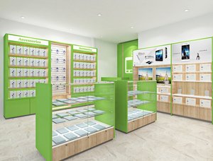 Kiosque et mobilier d'exposition personnalisés pour magasins de téléphonie mobile <span class=keywords><strong>Myidea</strong></span> JT-062902 avec MDF et verre trempé - Product Image 5