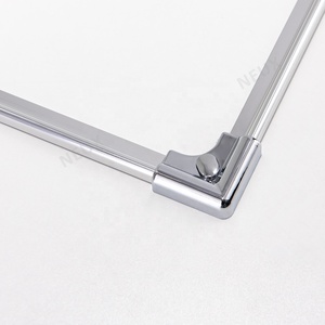 Cabine de douche en <span class=keywords><strong>verre</strong></span> à <span class=keywords><strong>double</strong></span> porte coulissante carrée pour salle de bain avec gros rouleaux Cabine de douche à <span class=keywords><strong>double</strong></span> porte - Product Image 6